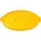Global Industrial Flat Lid, Yellow, Plastic 240465YL - alternate 4